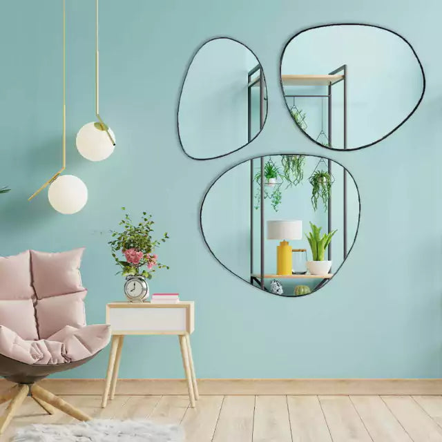 Composition Trio Miroir Goutte 165x150cm