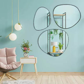 Composition Trio Miroir Goutte 165x150cm